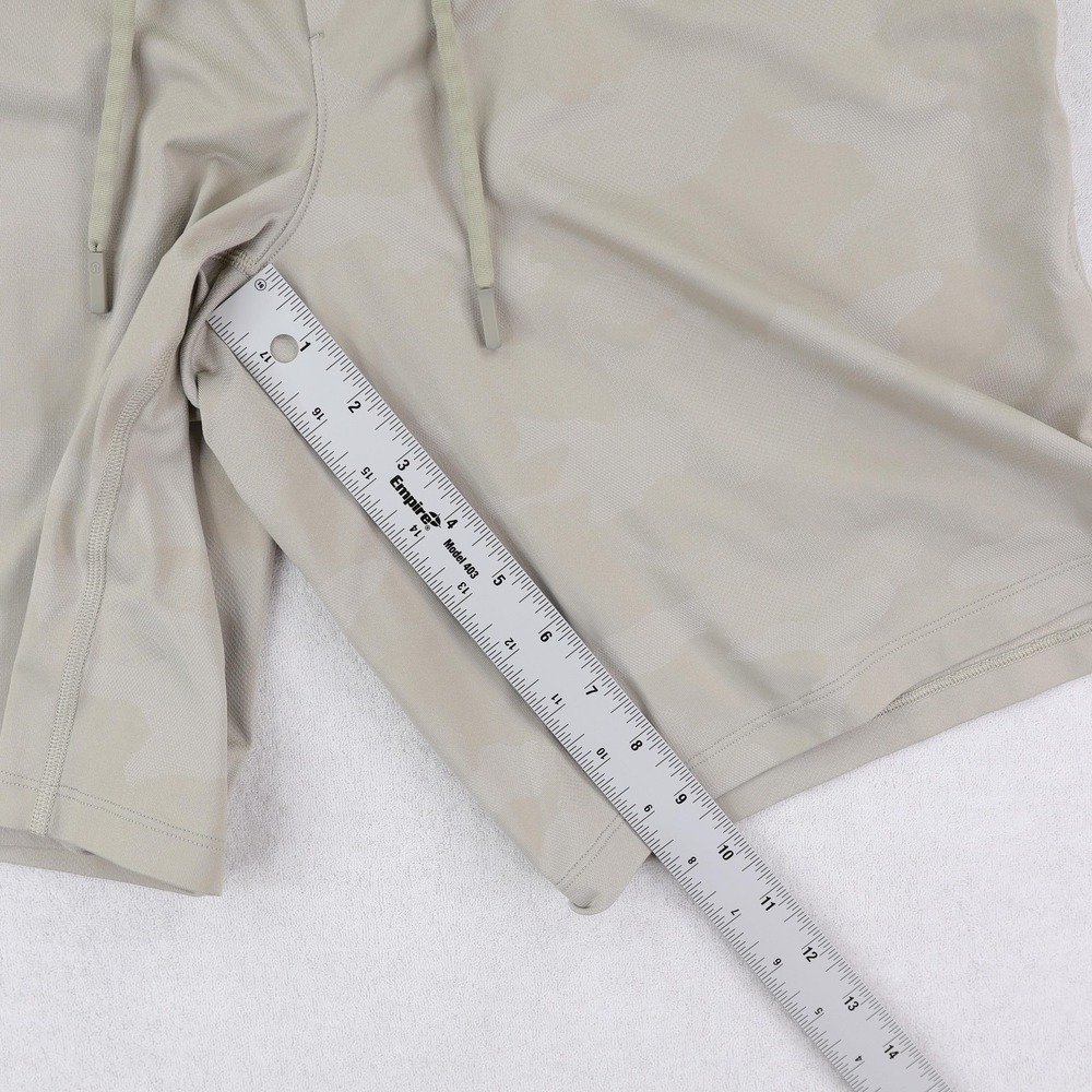 Lululemon T.h.e. Linerless Shorts 9" Medium Variegated Mesh Camo Max Raw Linen - Picture 7 of 9